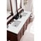 James Martin Vanities Brittany 72in Double Vanity, Burnished Mahogany w/ 3 CM Ethereal Noctis Quartz Top 650-V72-BNM-3ENC - alternate 5